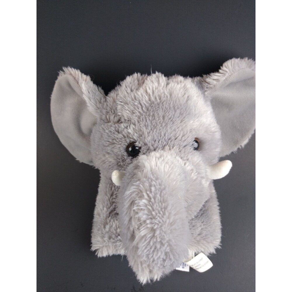 Elephant Plush Hand Puppet Gray Zoo Stuffed Animal Toy Aurora